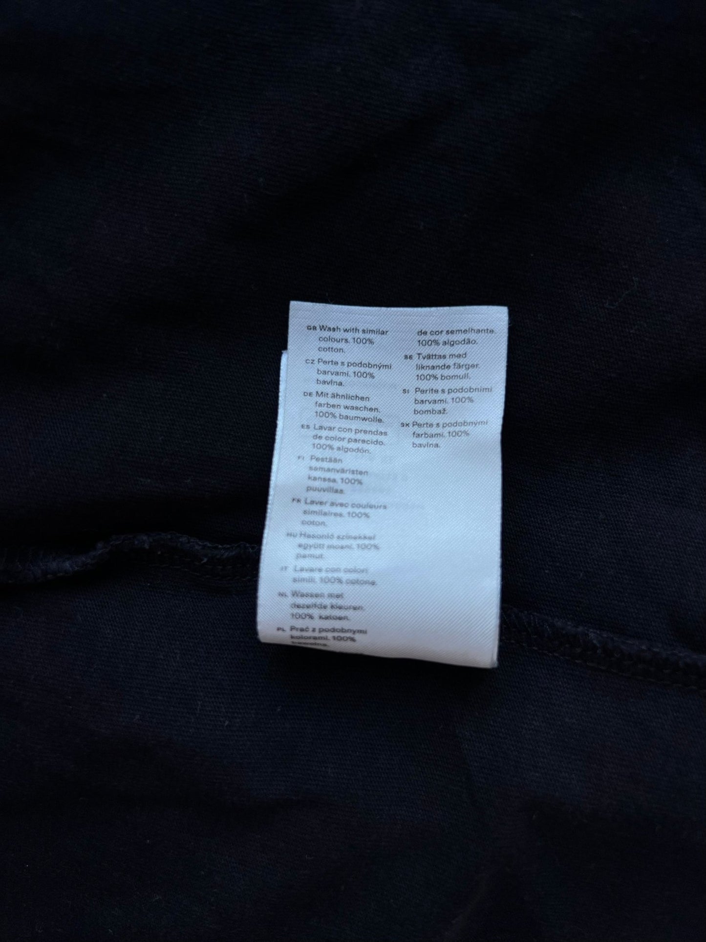 Preloved Arket puuvilla t - paita, musta, XL Siloa Secondhand – huollettu ja kuntotarkastettu