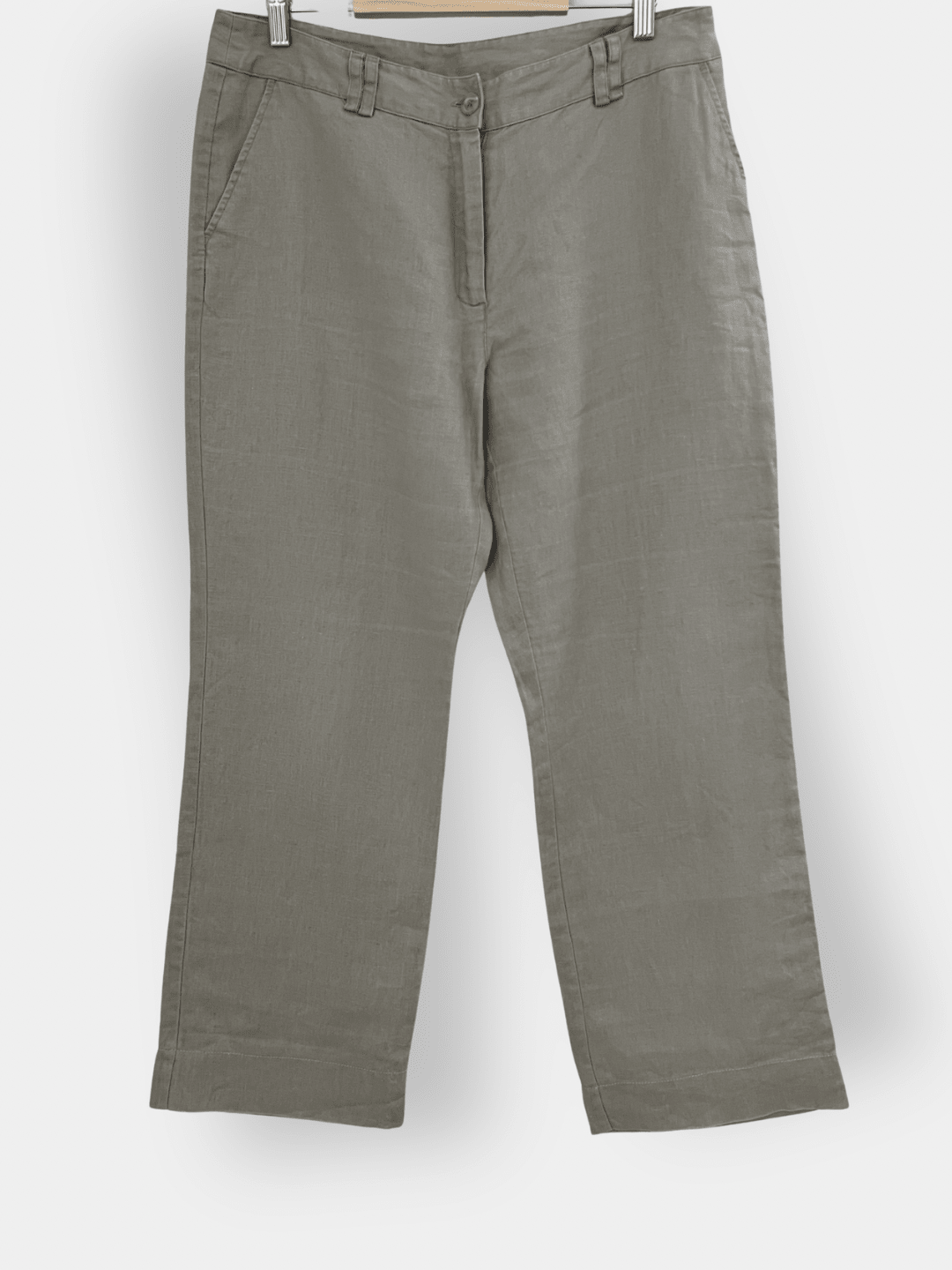 Preloved Aventura pellavahousut, beige, L Siloa Secondhand – huollettu ja kuntotarkastettu