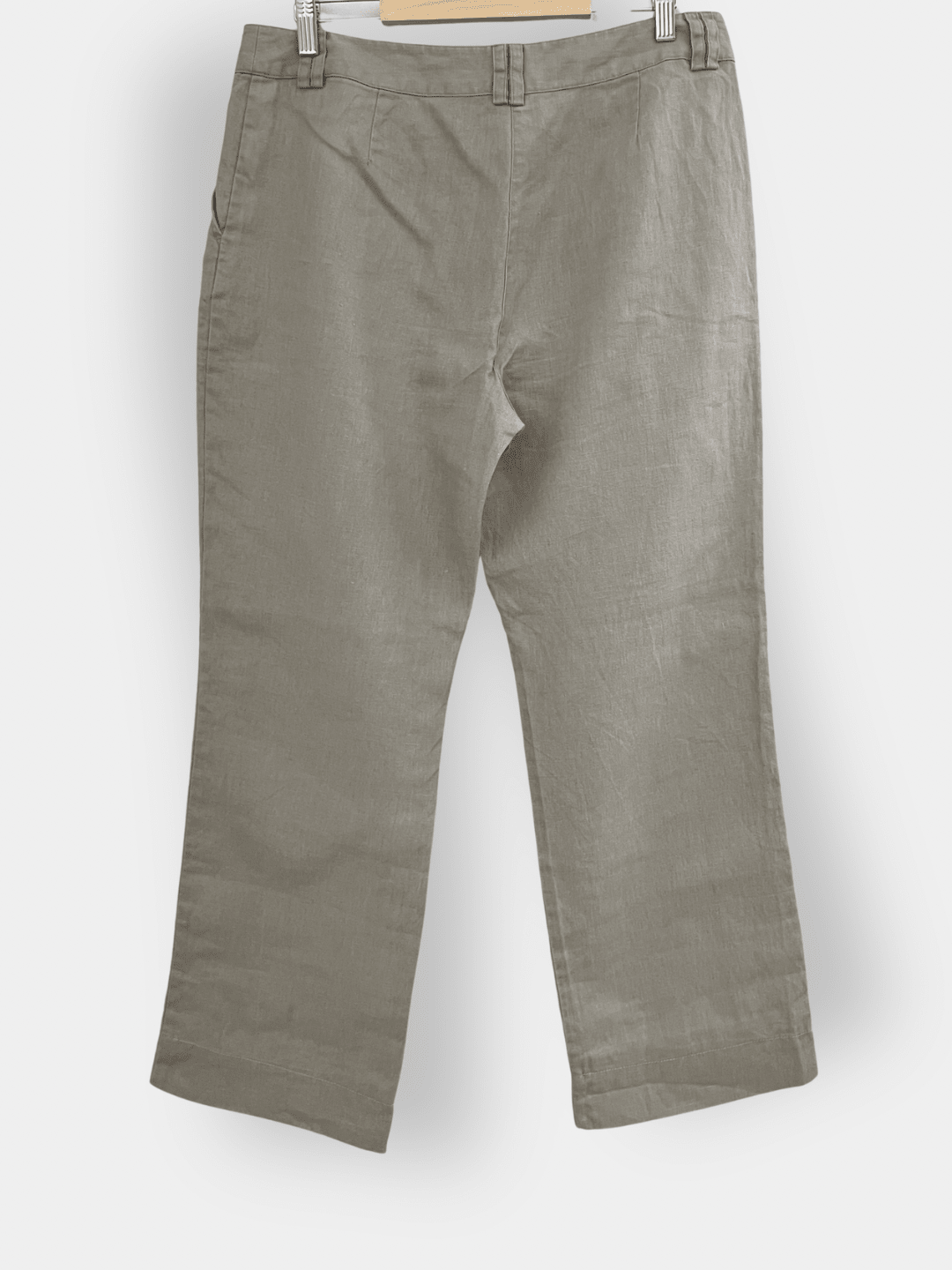 Preloved Aventura pellavahousut, beige, L Siloa Secondhand – huollettu ja kuntotarkastettu