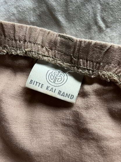 Preloved Bitte Kai Rand hame, 100 % pellavaa, tumma beige, koko M Siloa Secondhand – huollettu ja kuntotarkastettu