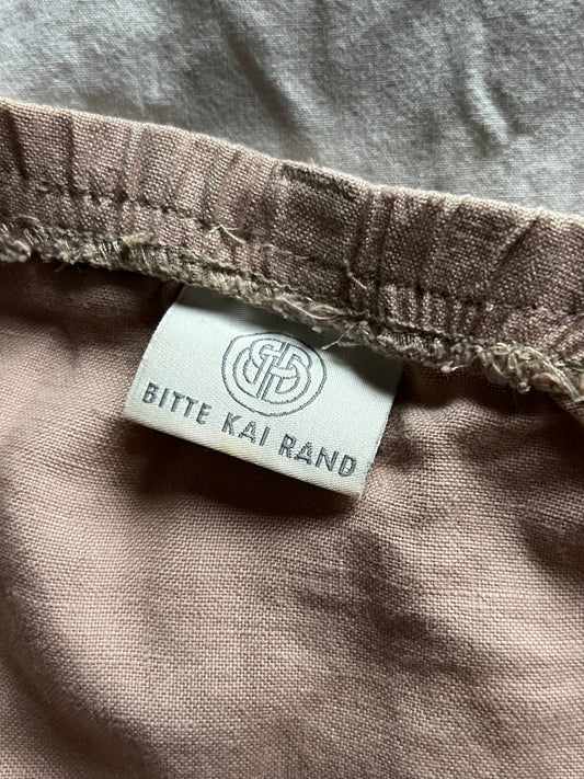 Preloved Bitte Kai Rand hame, 100 % pellavaa, tumma beige, koko M Siloa Secondhand – huollettu ja kuntotarkastettu