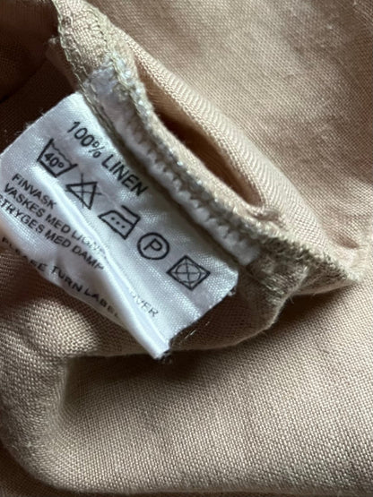 Preloved Bitte Kai Rand hame, 100 % pellavaa, tumma beige, koko M Siloa Secondhand – huollettu ja kuntotarkastettu