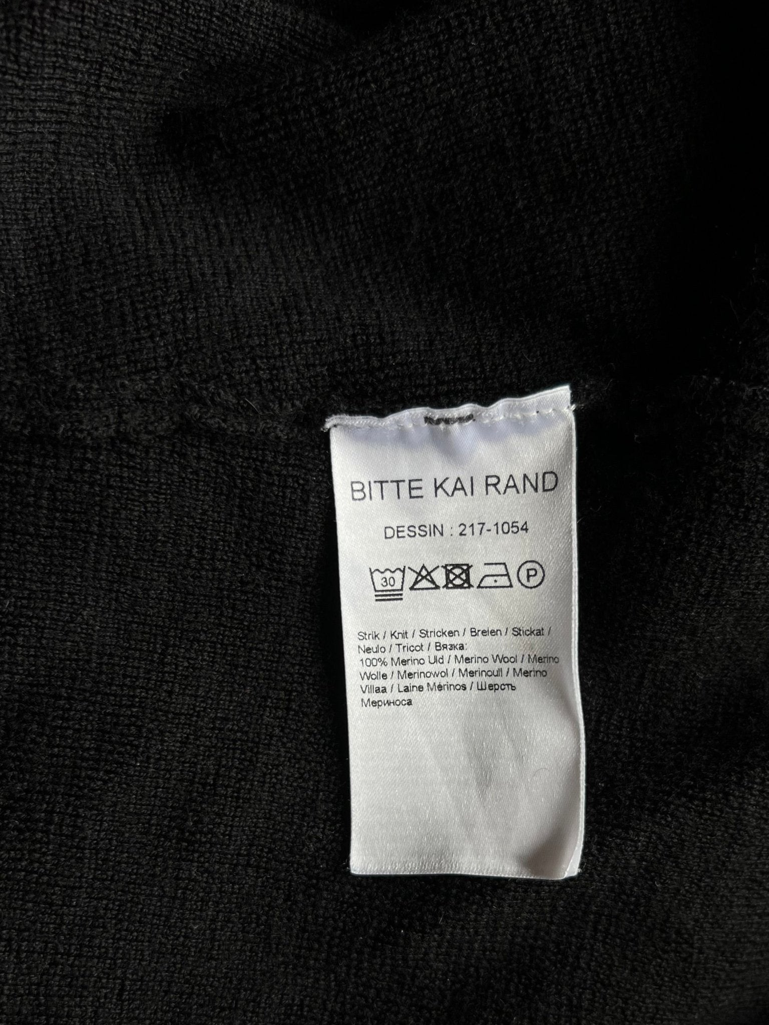Preloved Bitte Kai Rand merinovillamekko, musta, XL Siloa Secondhand – huollettu ja kuntotarkastettu