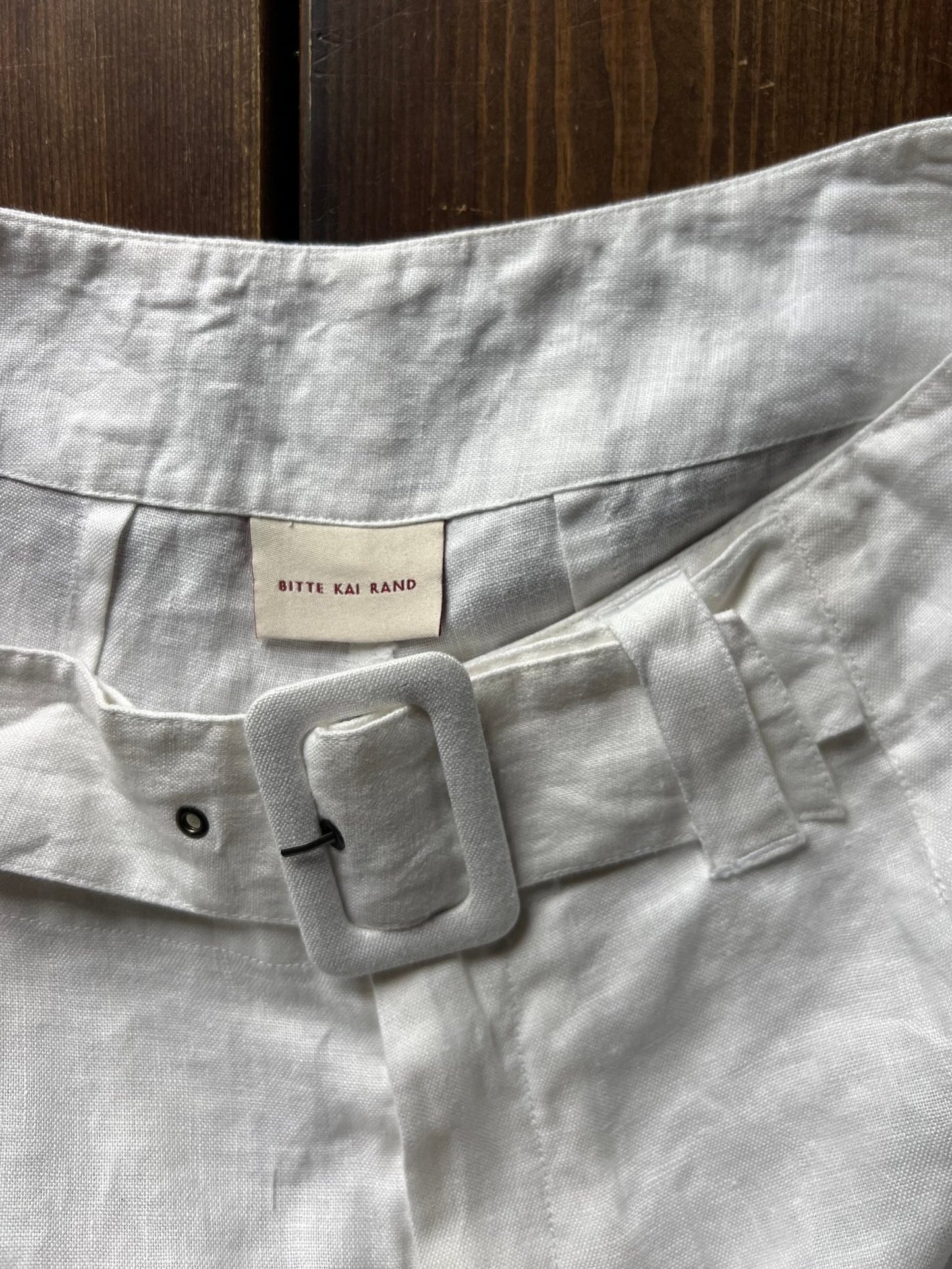 Preloved Bitte Kai Rand pellavahousut, valkoinen, M Siloa Secondhand – huollettu ja kuntotarkastettu