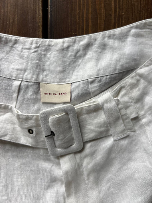 Preloved Bitte Kai Rand pellavahousut, valkoinen, M Siloa Secondhand – huollettu ja kuntotarkastettu