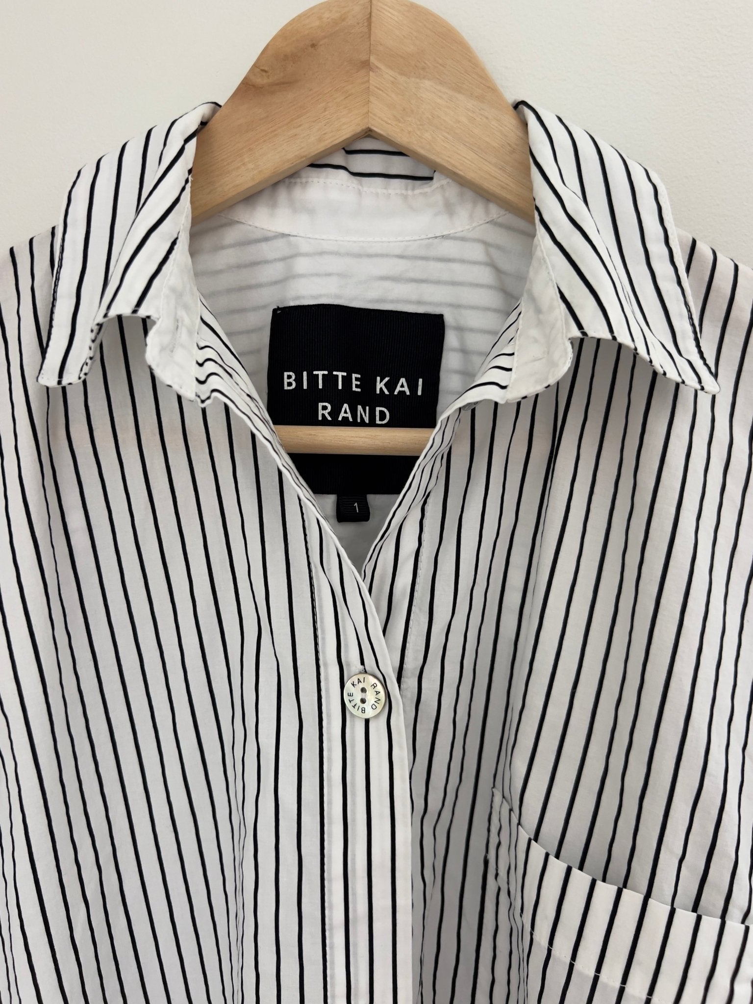Preloved Bitte Kai Rand puuvillamekko, musta - valkoraidallinen, koko S Siloa Secondhand – huollettu ja kuntotarkastettu
