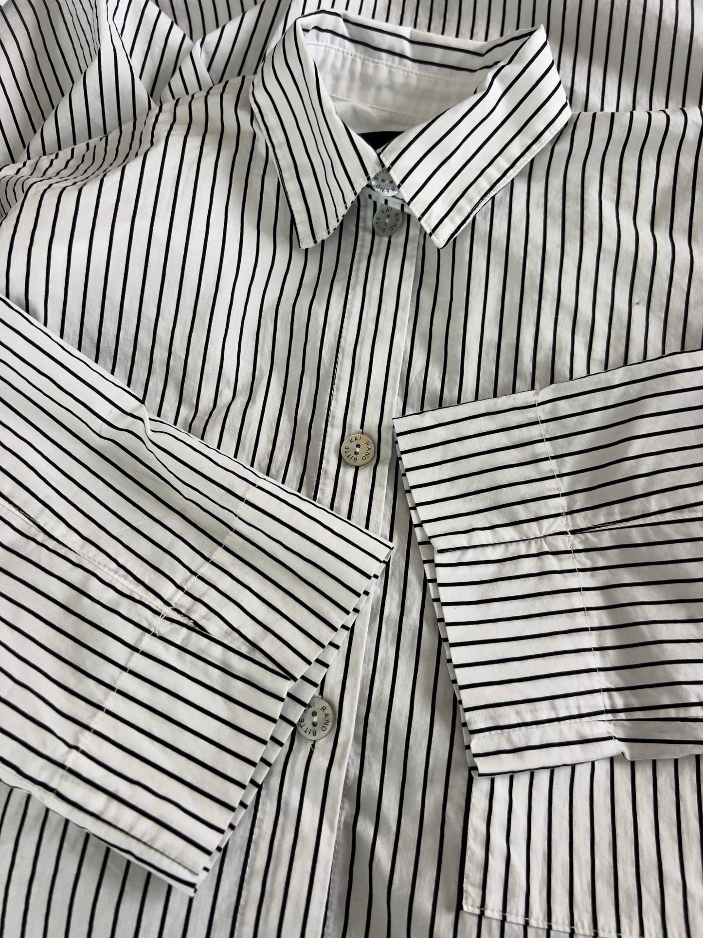 Preloved Bitte Kai Rand puuvillamekko, musta - valkoraidallinen, koko S Siloa Secondhand – huollettu ja kuntotarkastettu