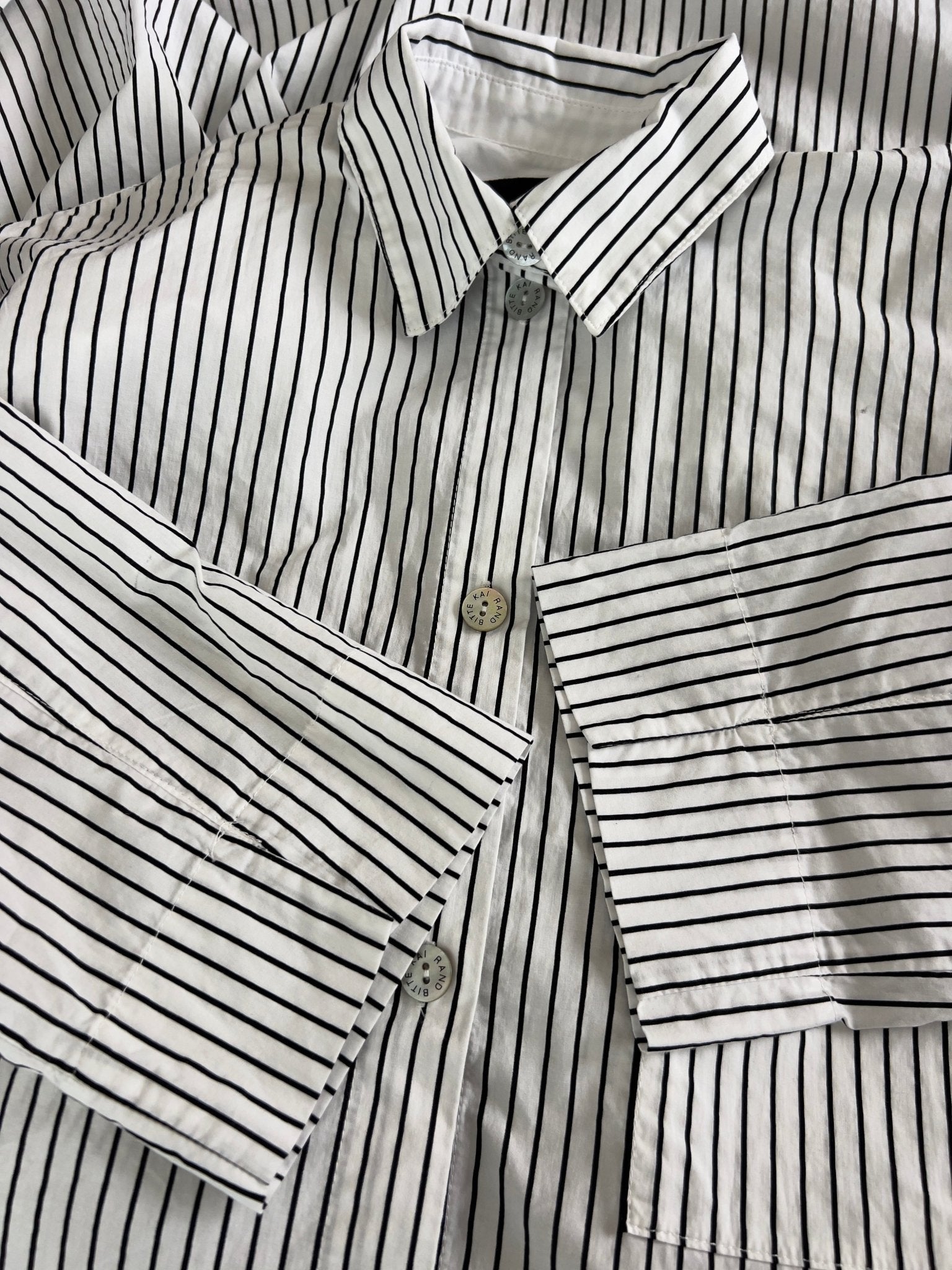 Preloved Bitte Kai Rand puuvillamekko, musta - valkoraidallinen, koko S Siloa Secondhand – huollettu ja kuntotarkastettu