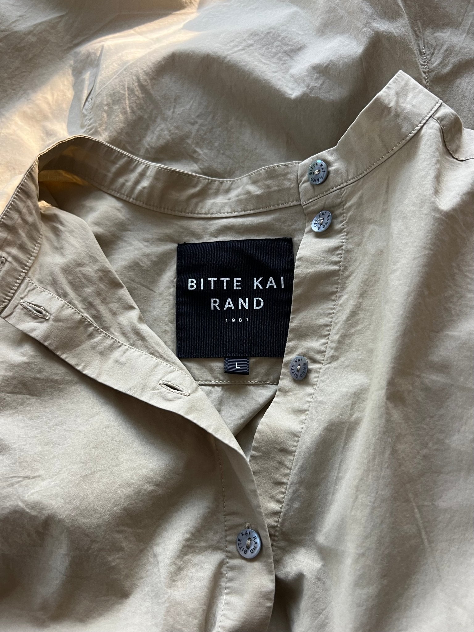 Preloved Bitte Kai Rand puuvillapaita, beige, L Siloa Secondhand – huollettu ja kuntotarkastettu