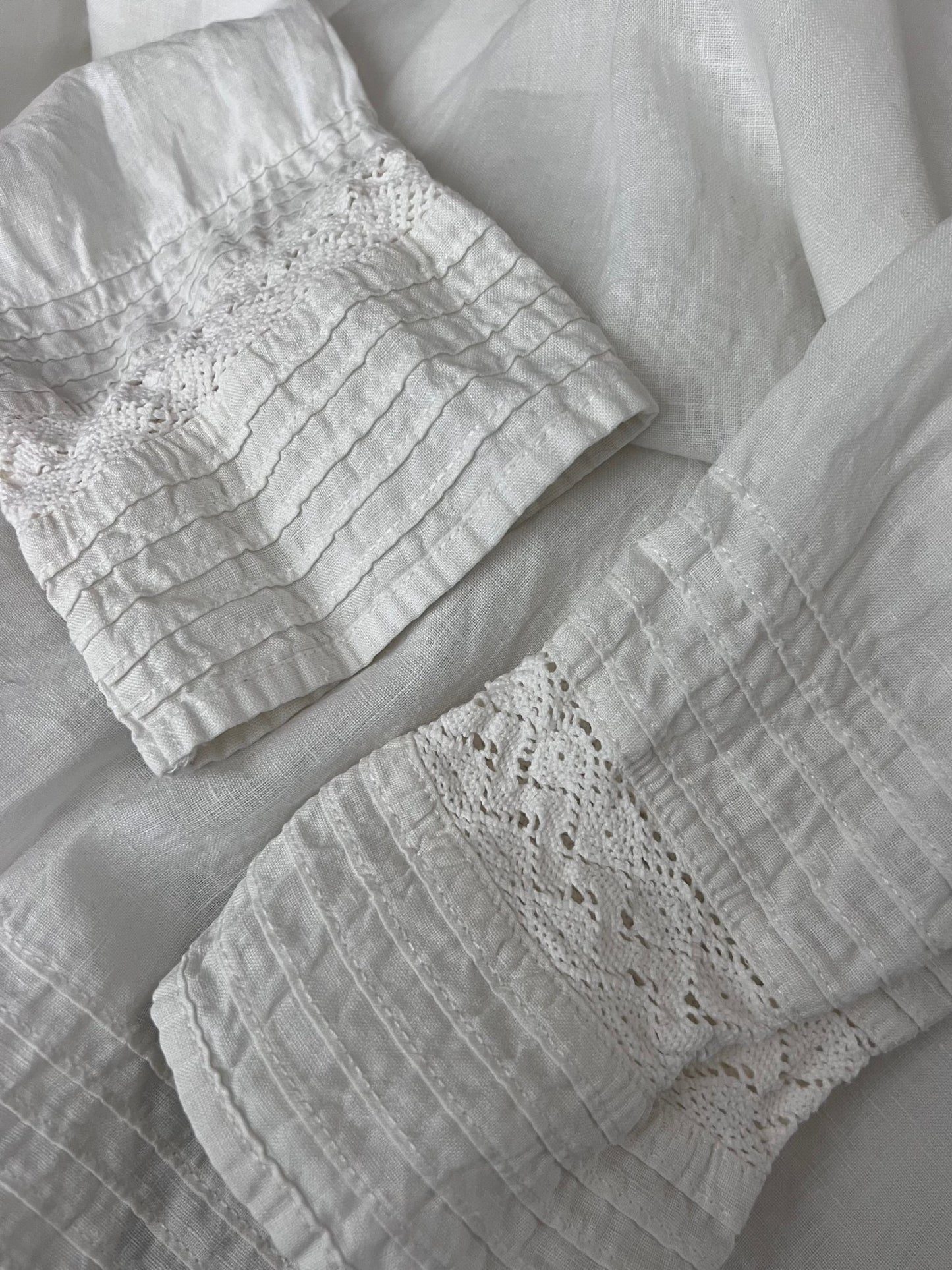 Preloved Blingo pellavamekko, luonnonvalkoinen, M Siloa Secondhand – huollettu ja kuntotarkastettu