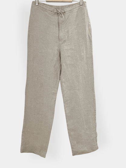 Preloved BRLN. pellavahousut, beige, L Siloa Secondhand – huollettu ja kuntotarkastettu
