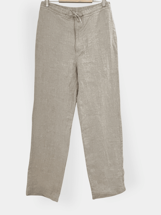 Preloved BRLN. pellavahousut, beige, L Siloa Secondhand – huollettu ja kuntotarkastettu