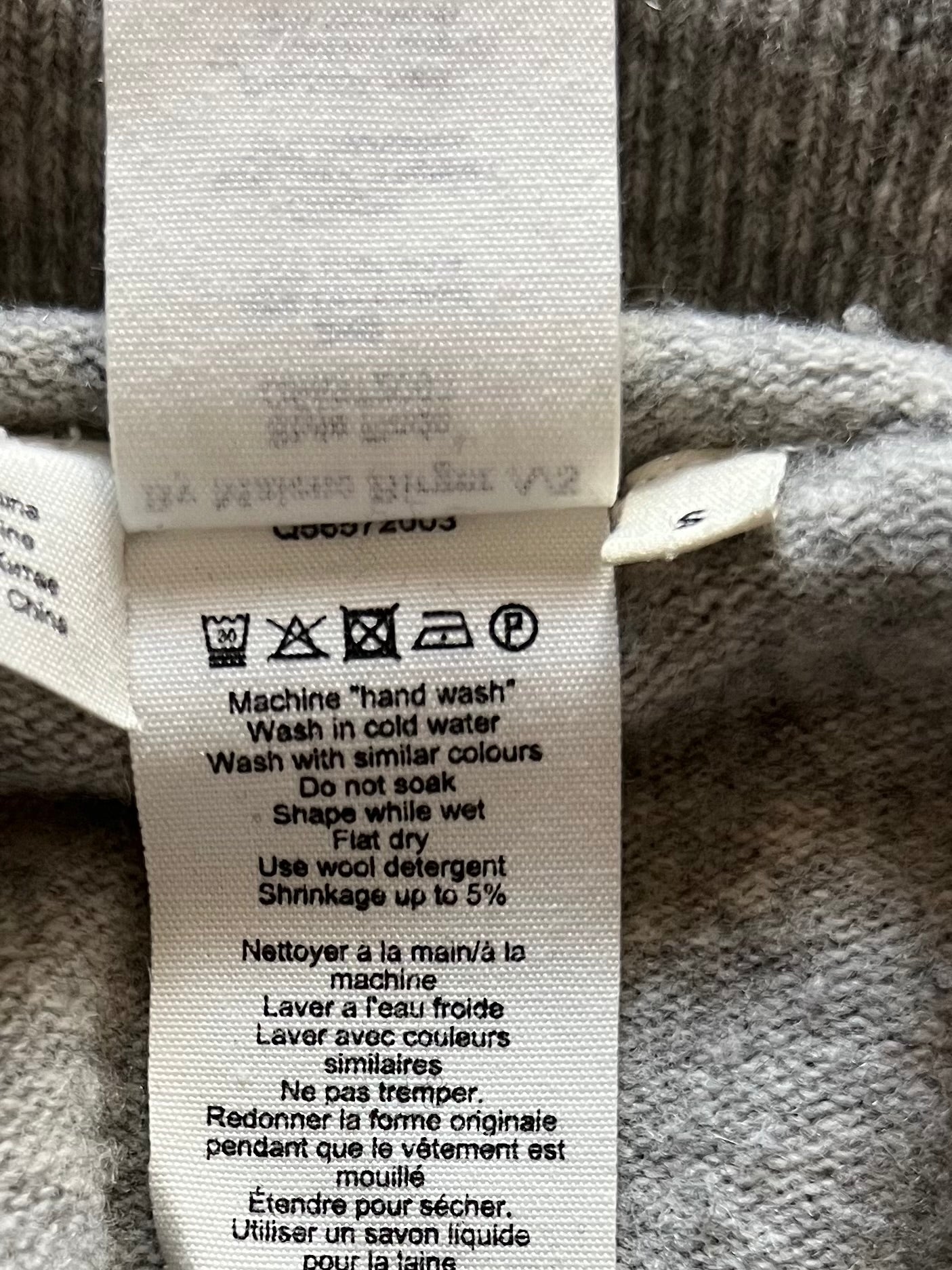 Preloved By Malene Birger 90% villa/10% kashmir neule, harmaa, koko S Siloa Secondhand – huollettu ja kuntotarkastettu