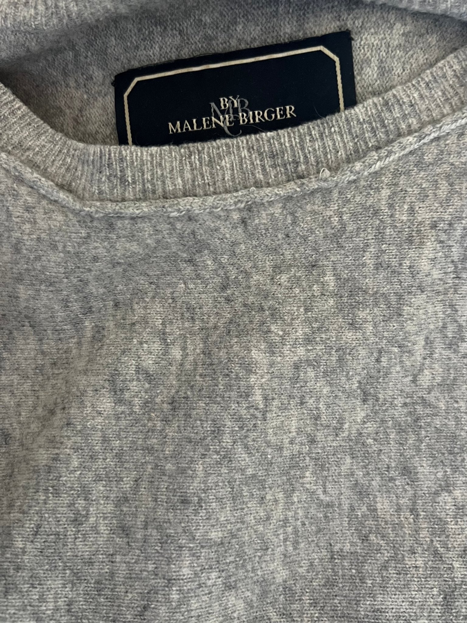 Preloved By Malene Birger 90% villa/10% kashmir neule, harmaa, koko S Siloa Secondhand – huollettu ja kuntotarkastettu