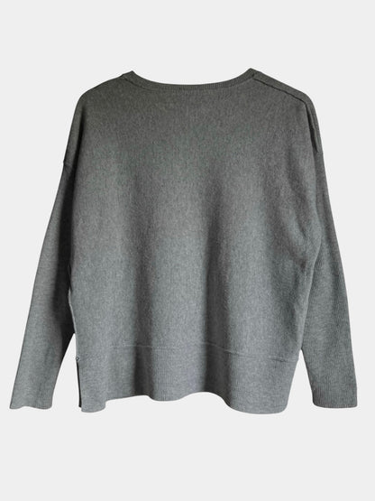 Preloved By Malene Birger villa-kashmir neule, vaaleanharmaa, S Siloa Secondhand – huollettu ja kuntotarkastettu