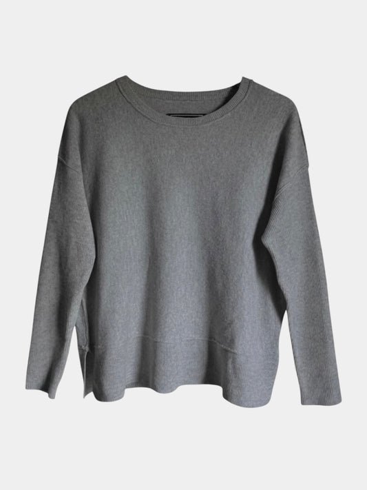 Preloved By Malene Birger villa-kashmir neule, vaaleanharmaa, S Siloa Secondhand – huollettu ja kuntotarkastettu