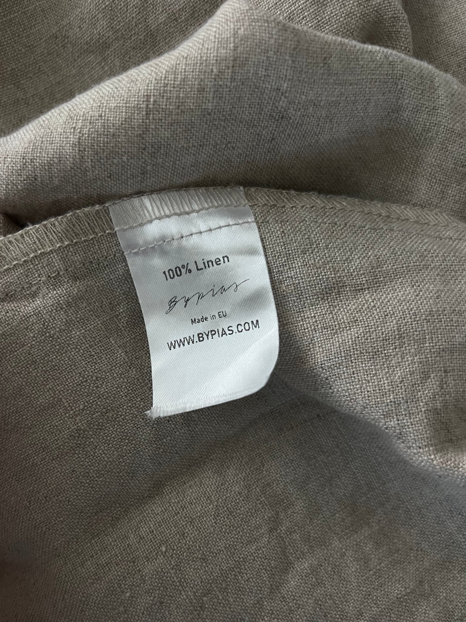 Preloved Bypias pellavahame, beige, S Siloa Secondhand – huollettu ja kuntotarkastettu