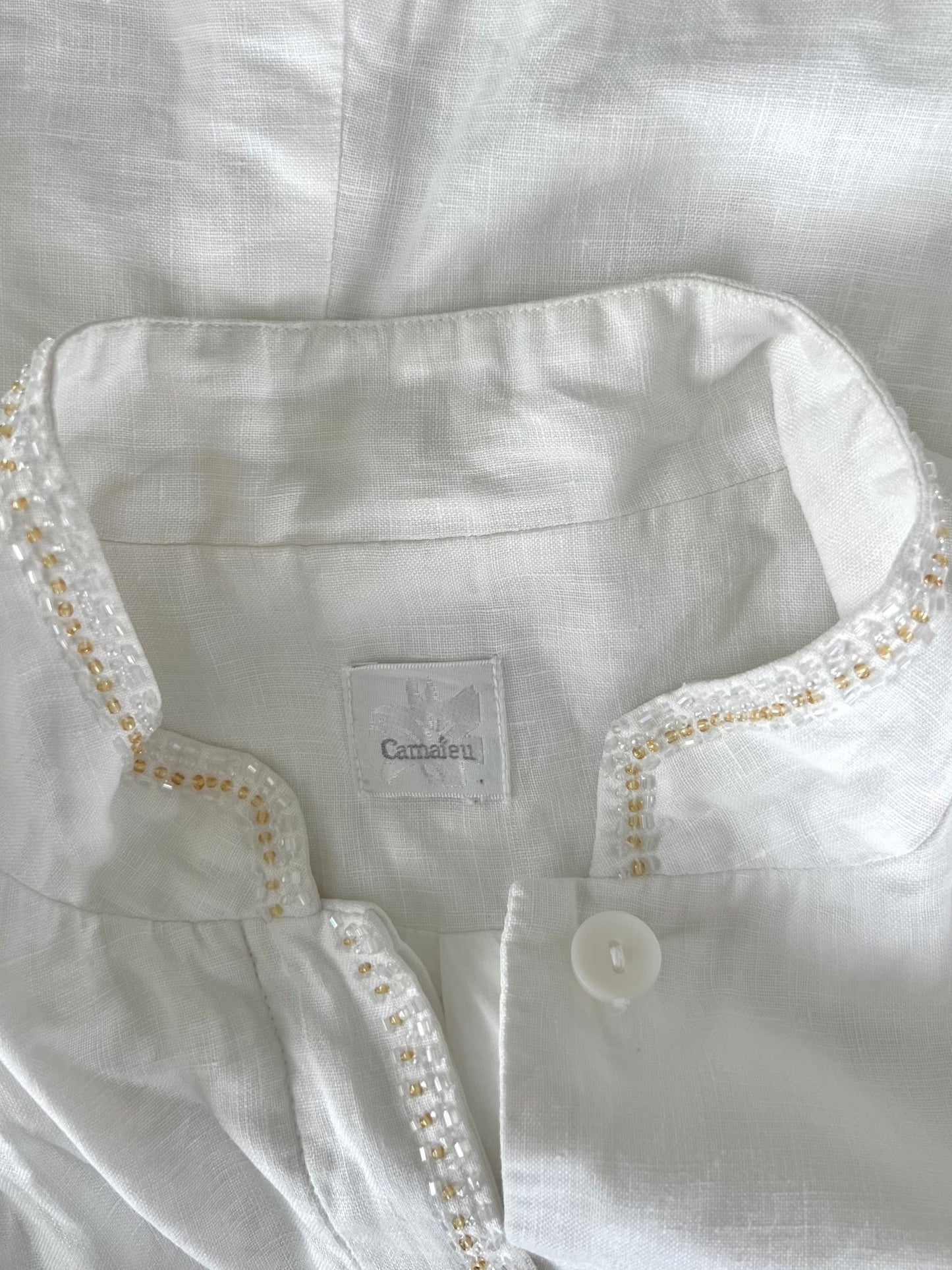 Preloved Camaieu pellavableiseri, valkoinen, L Siloa Secondhand – huollettu ja kuntotarkastettu