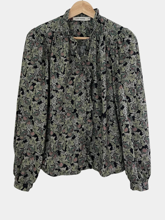 Preloved Carin Wester puuvillapusero, vihreä, M Siloa Secondhand – huollettu ja kuntotarkastettu