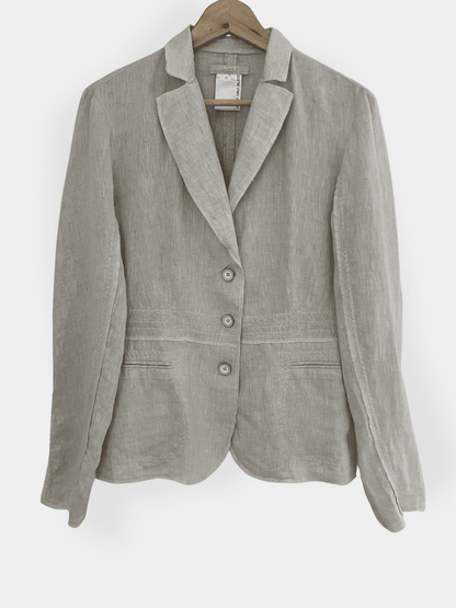 Preloved Carlo Colucci pellavableiseri, beige, L Siloa Secondhand – huollettu ja kuntotarkastettu