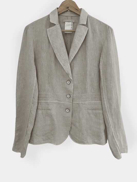Preloved Carlo Colucci pellavableiseri, beige, L Siloa Secondhand – huollettu ja kuntotarkastettu