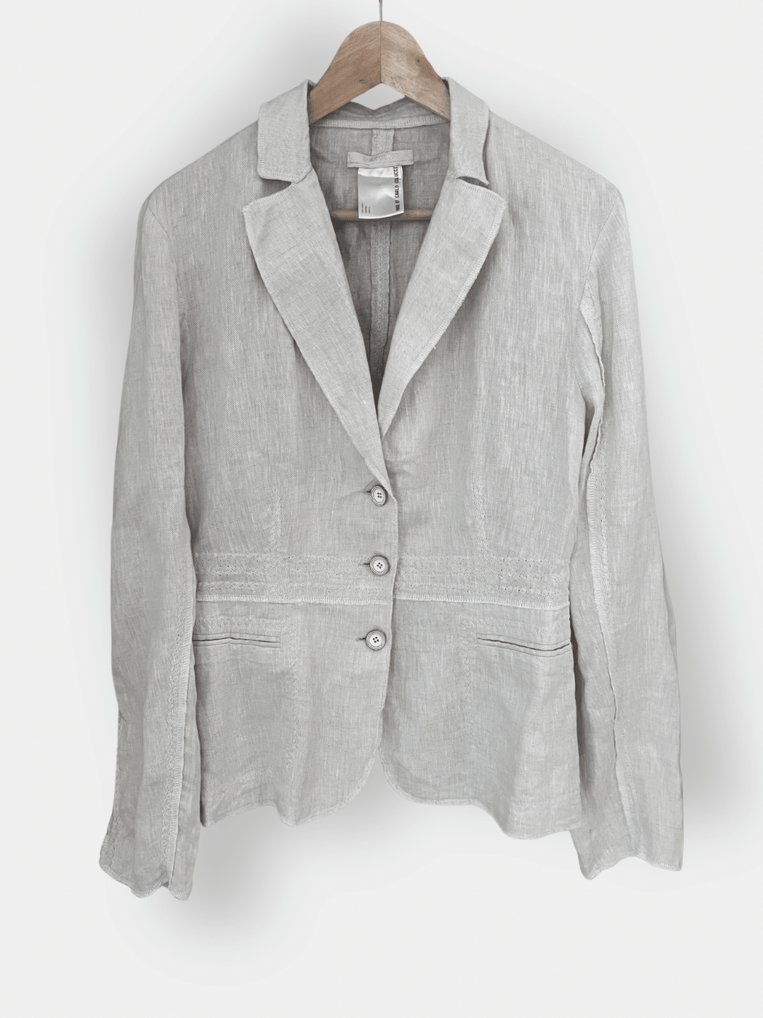 Preloved Carlo Colucci pellavableiseri, beige, L Siloa Secondhand – huollettu ja kuntotarkastettu