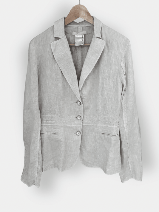 Preloved Carlo Colucci pellavableiseri, beige, L Siloa Secondhand – huollettu ja kuntotarkastettu