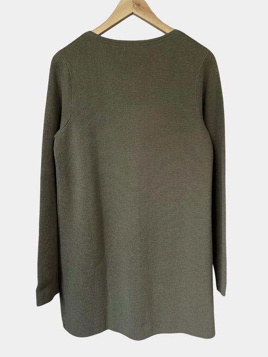 Preloved Cellbes puuvilla neuletakki, vihreä, M Siloa Secondhand – huollettu ja kuntotarkastettu