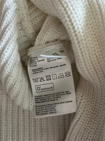 Preloved Claire Woman 100% puuvilla neule, valkoinen, koko 40 Siloa Secondhand – huollettu ja kuntotarkastettu