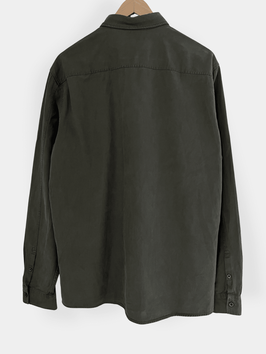 Preloved COS puuvilla/lyocell paita, tummanvihreä, L Siloa Secondhand – huollettu ja kuntotarkastettu