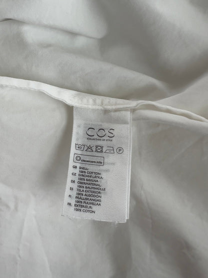 Preloved COS puuvillamekko, valkoinen, M Siloa Secondhand – huollettu ja kuntotarkastettu