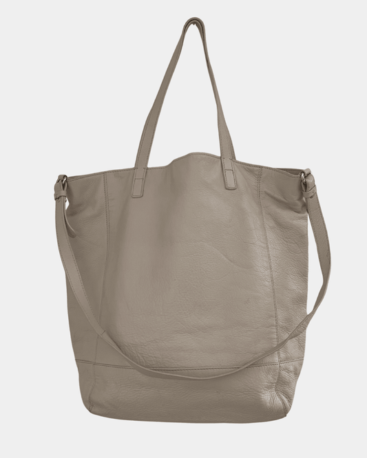 Preloved Cristelle & Co nahkalaukku, vaalea beige Siloa Secondhand – huollettu ja kuntotarkastettu