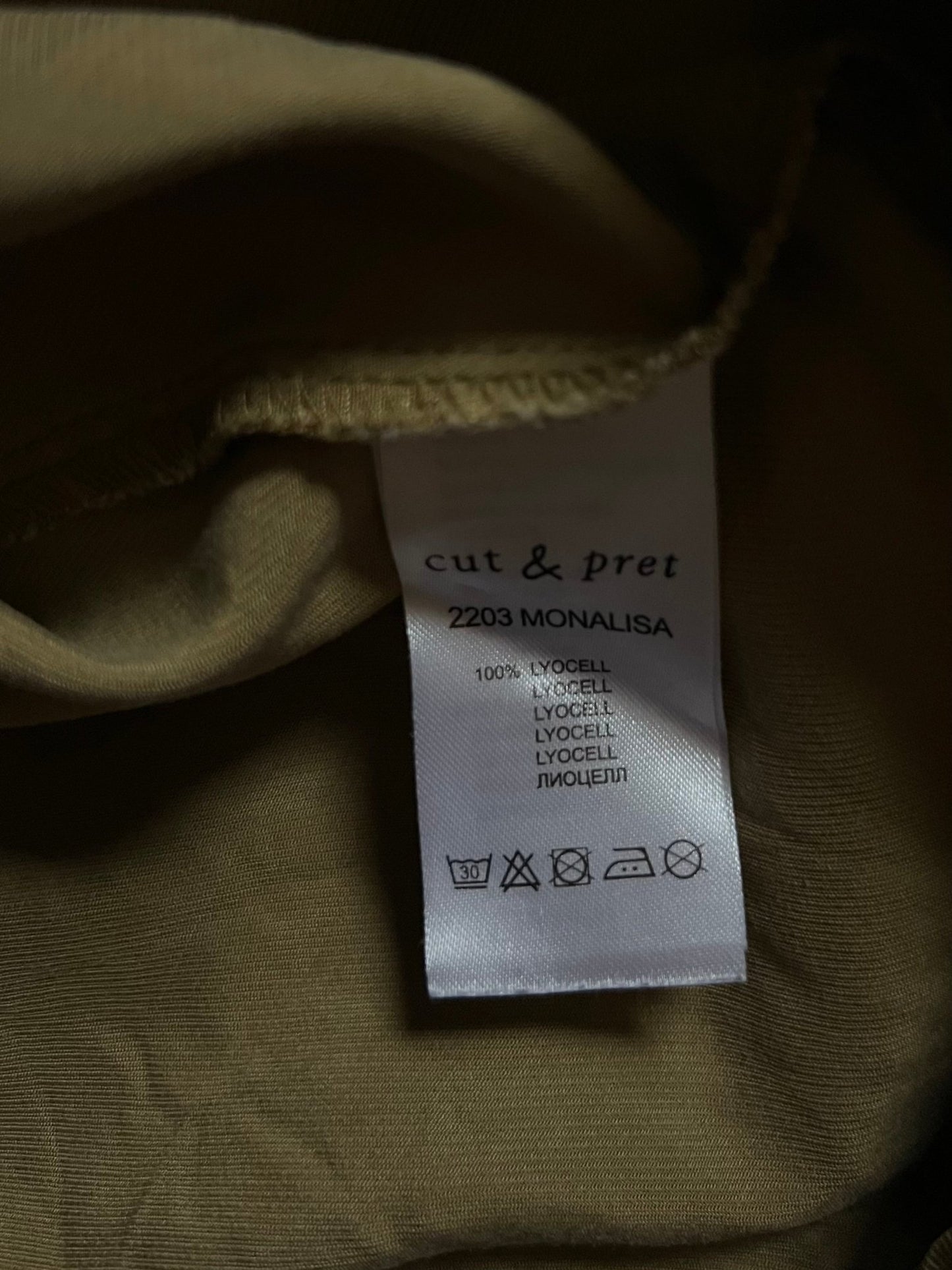 Preloved Cut&Pret, 100 % lyocell paita/mekko, vihreä, koko 40 Siloa Secondhand – huollettu ja kuntotarkastettu