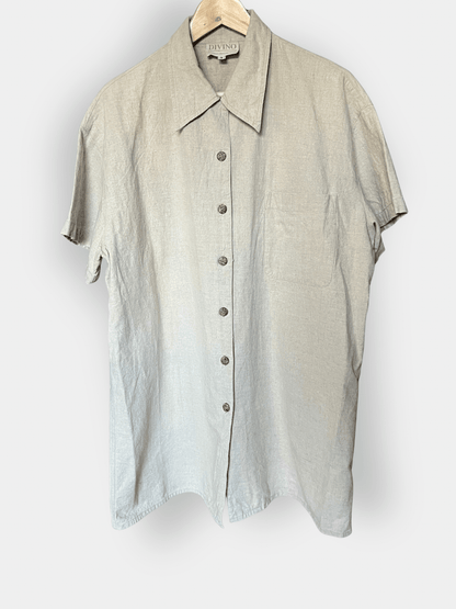 Preloved Divino pellava - puuvilla mekko, beige, koko S Siloa Secondhand – huollettu ja kuntotarkastettu