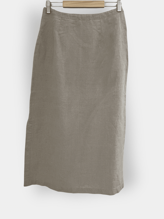 Preloved Eddie Bauer pellavahame, beige, S Siloa Secondhand – huollettu ja kuntotarkastettu