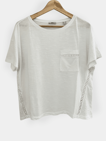Preloved Esprit puuvilla t-paita, valkoinen, L Siloa Secondhand – huollettu ja kuntotarkastettu