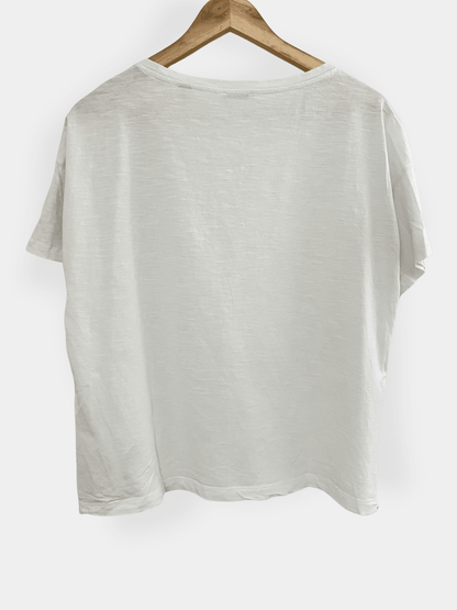 Preloved Esprit puuvilla t-paita, valkoinen, L Siloa Secondhand – huollettu ja kuntotarkastettu