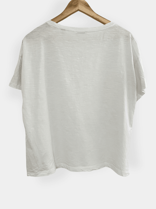 Preloved Esprit puuvilla t-paita, valkoinen, L Siloa Secondhand – huollettu ja kuntotarkastettu