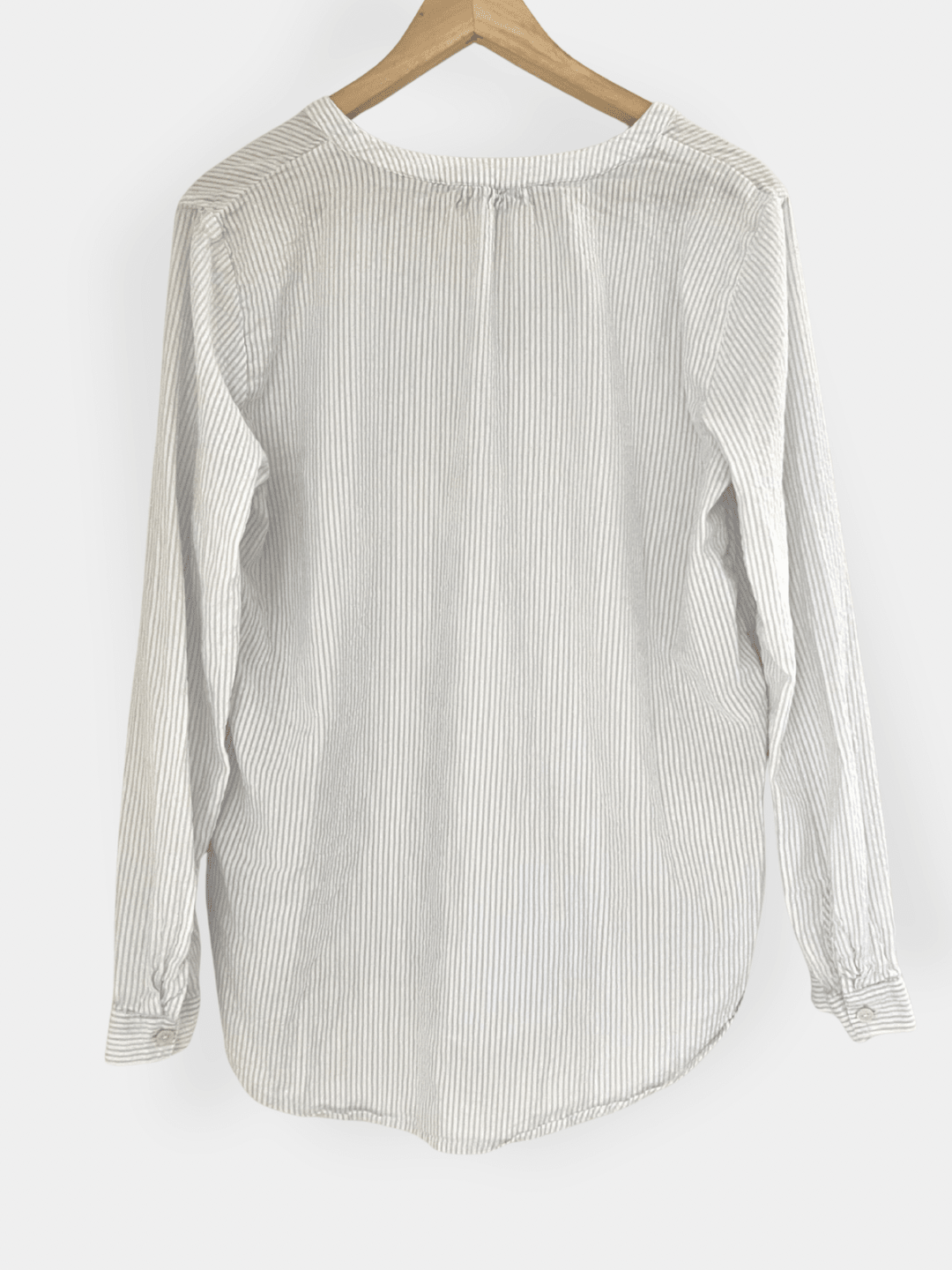 Preloved Esprit puuvillapusero, valkoinen/lila, L Siloa Secondhand – huollettu ja kuntotarkastettu