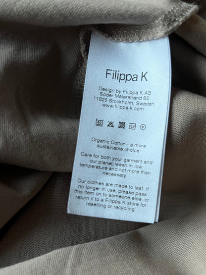 Preloved Filippa K, 100 % puuvilla t - paitamekko beige, koko S Siloa Secondhand – huollettu ja kuntotarkastettu