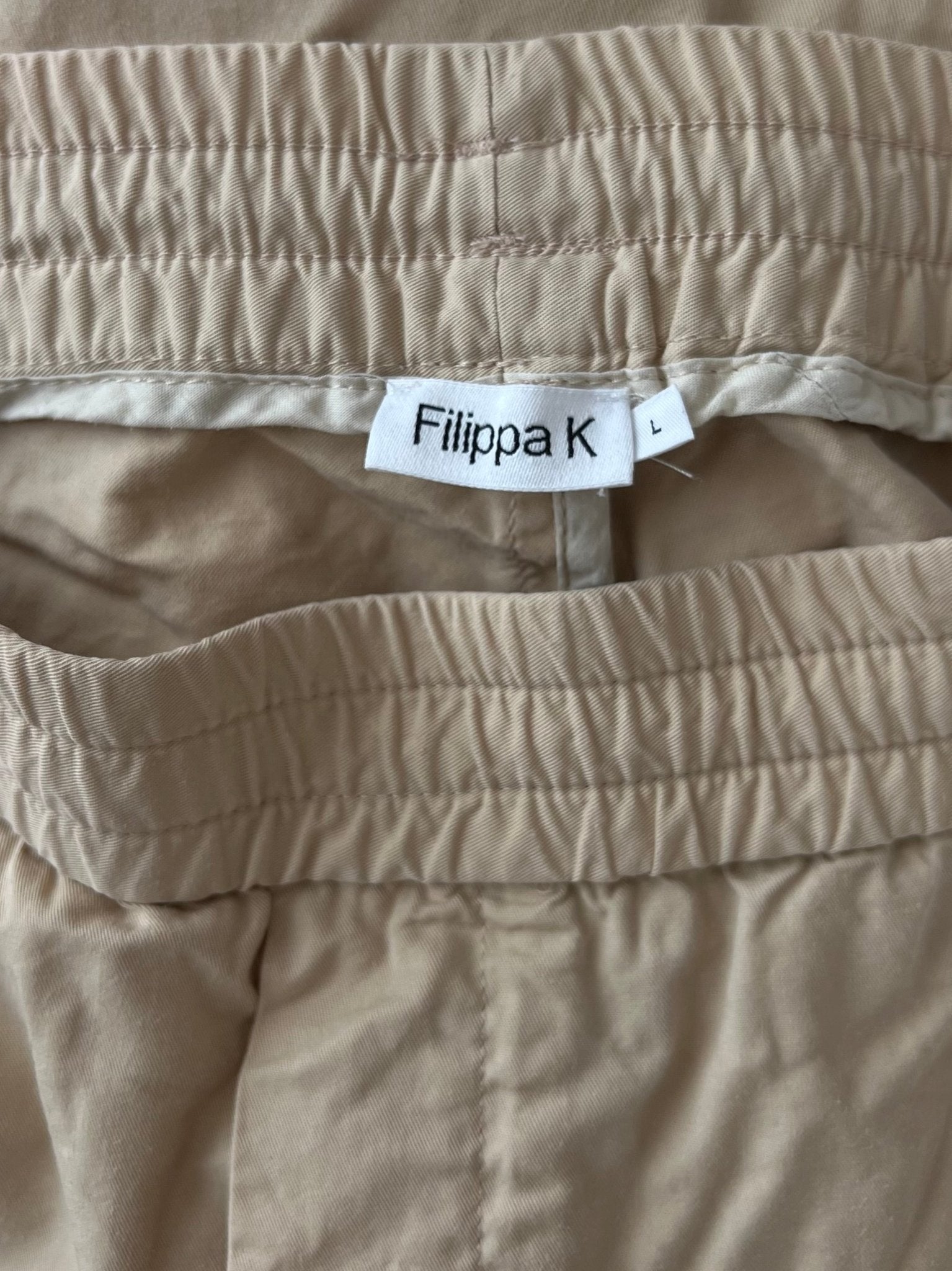 Preloved Filippa K housut, beige, L Siloa Secondhand – huollettu ja kuntotarkastettu