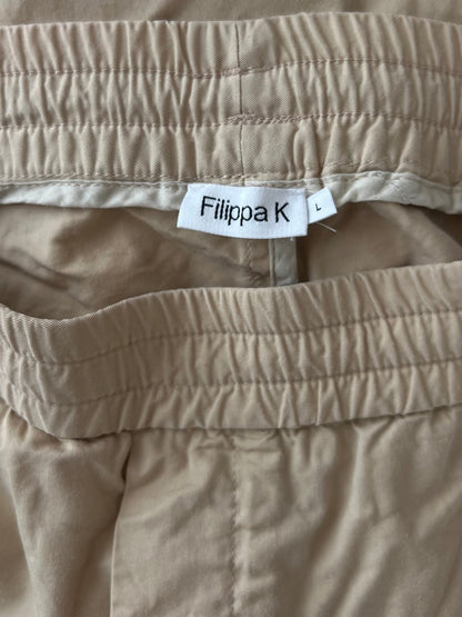 Preloved Filippa K housut, beige, L Siloa Secondhand – huollettu ja kuntotarkastettu