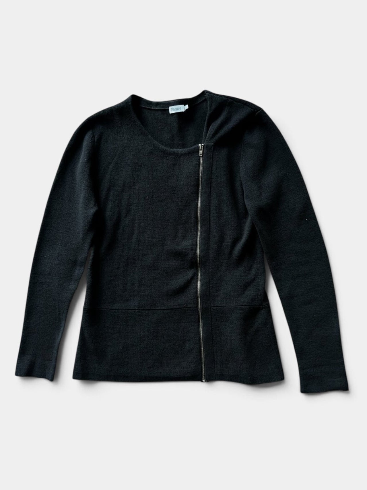 Preloved Filippa K merino-puuvilla neuletakki, musta, S Siloa Secondhand – huollettu ja kuntotarkastettu