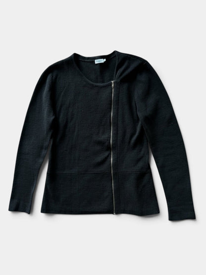 Preloved Filippa K merino-puuvilla neuletakki, musta, S Siloa Secondhand – huollettu ja kuntotarkastettu