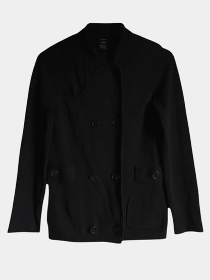 Preloved Filippa K neuletakki 100% merinovillaa, musta, M Siloa Secondhand – huollettu ja kuntotarkastettu