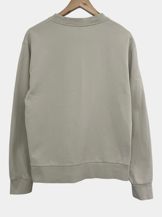 Preloved Filippa K puuvilla collegepusero, beige, S Siloa Secondhand – huollettu ja kuntotarkastettu