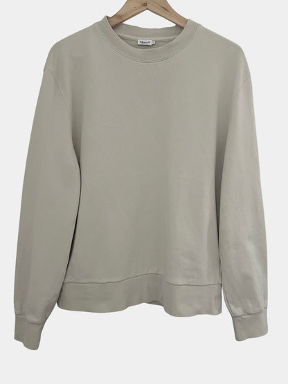 Preloved Filippa K puuvilla collegepusero, beige, S Siloa Secondhand – huollettu ja kuntotarkastettu