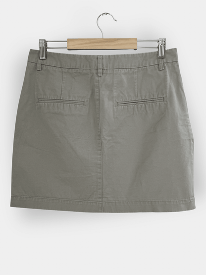 Preloved Filippa K puuvillahame, beige/harmaa, M Siloa Secondhand – huollettu ja kuntotarkastettu