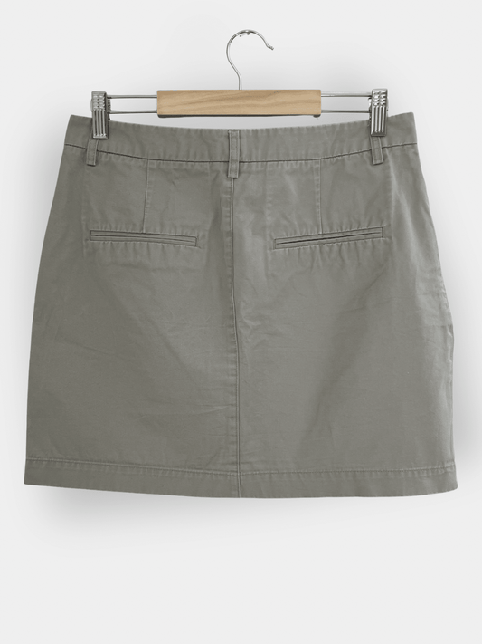 Preloved Filippa K puuvillahame, beige/harmaa, M Siloa Secondhand – huollettu ja kuntotarkastettu