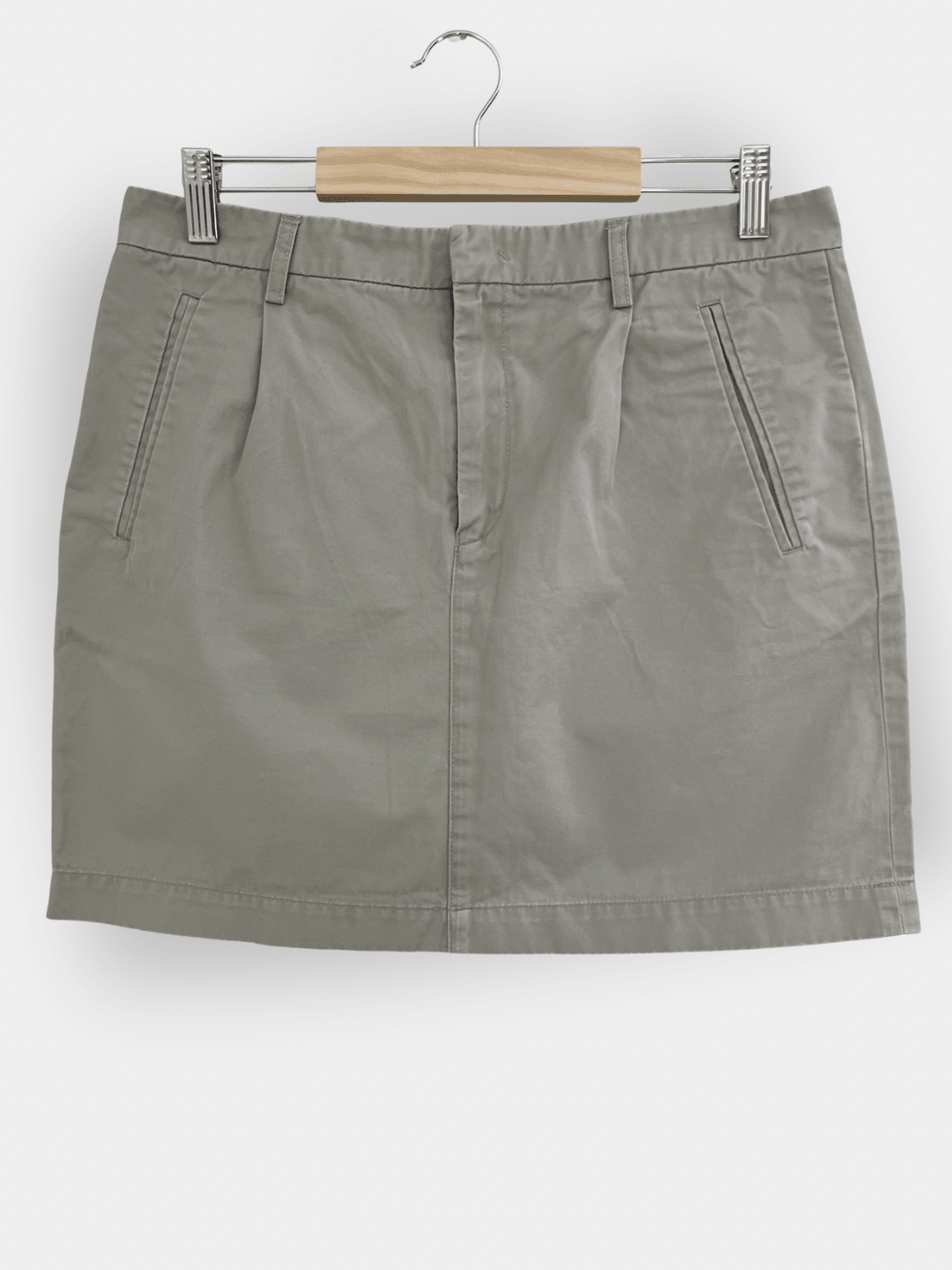 Preloved Filippa K puuvillahame, beige/harmaa, M Siloa Secondhand – huollettu ja kuntotarkastettu